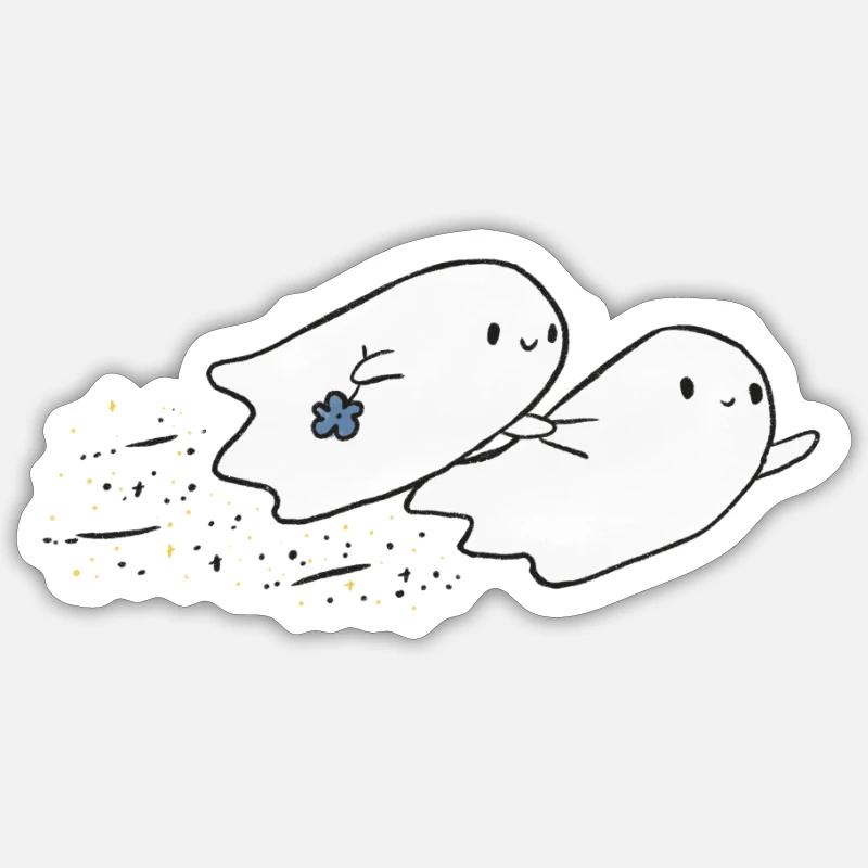 Ghosts Sticker Größe S (10 x 10 cm)