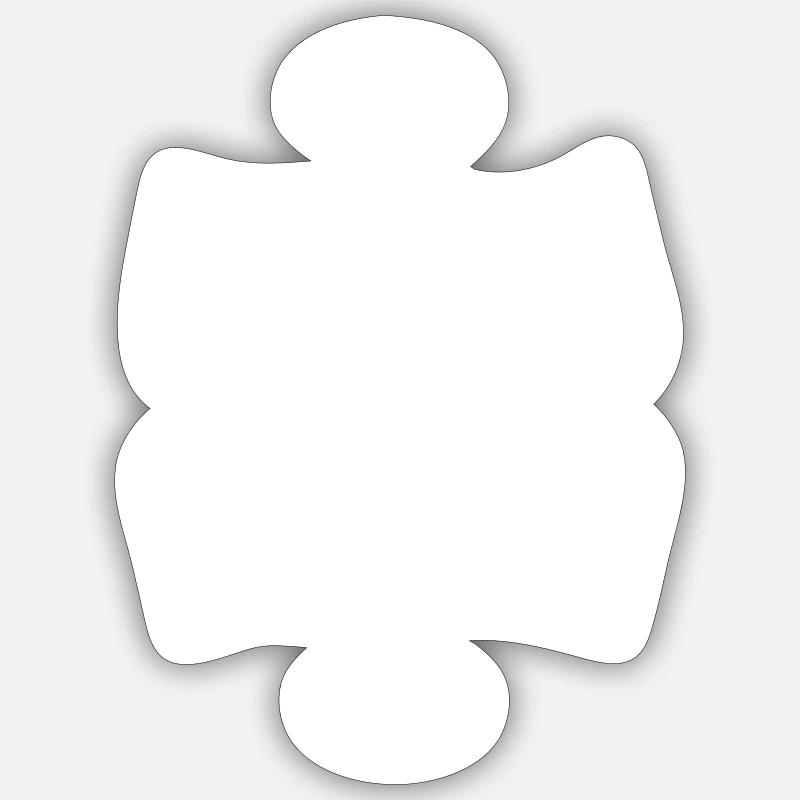 Puzzle - Sticker size S (10 x 10 cm) - white matte