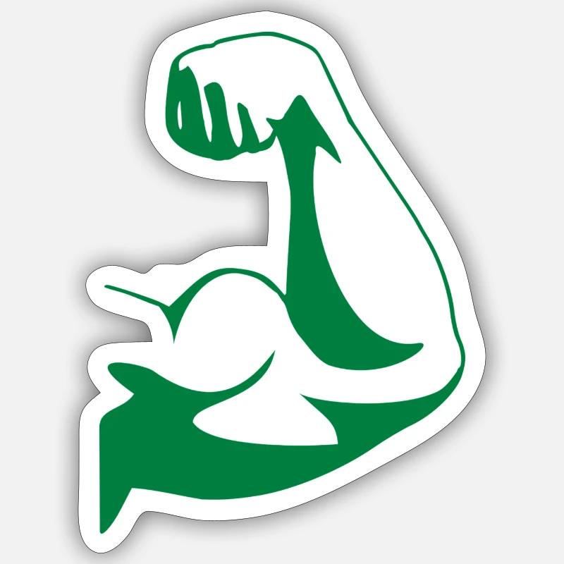 biceps Sticker size S (10 x 10 cm)