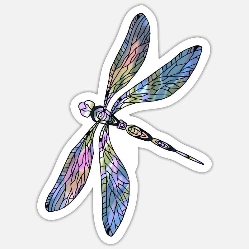 Libellule Sticker taille S (10 x 10 cm)
