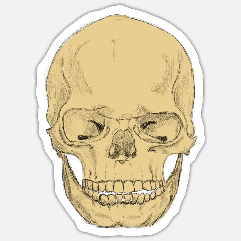 SkullPlain Sticker size S (10 x 10 cm)