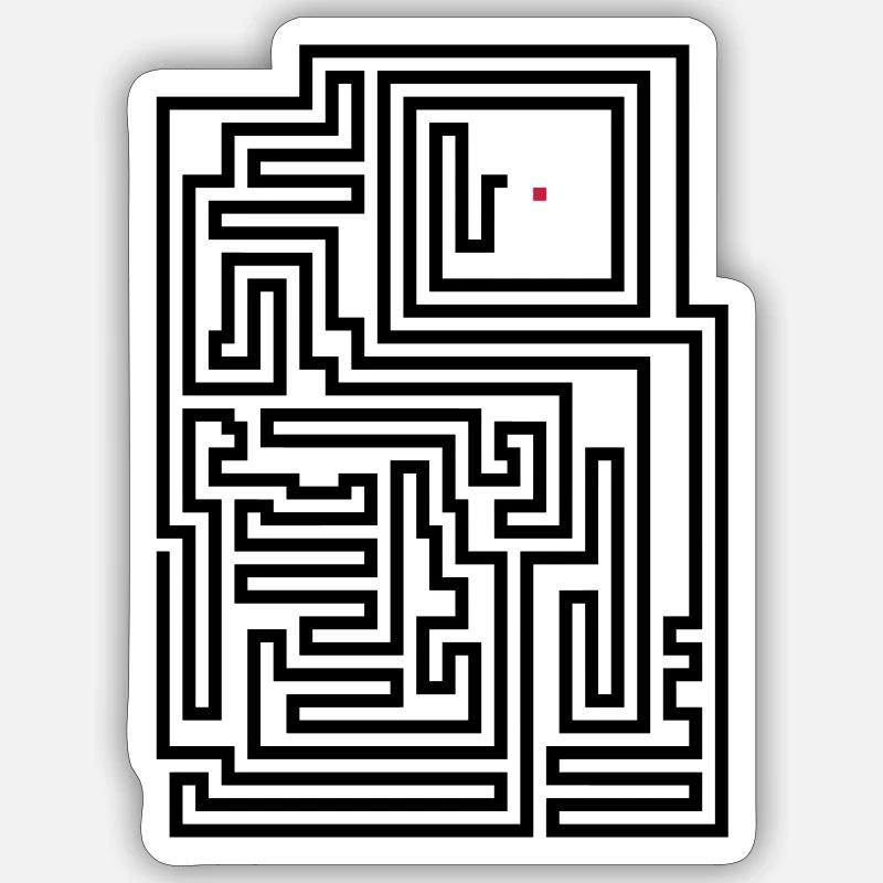 Retro Pixel Game Snake Sticker size S (10 x 10 cm)