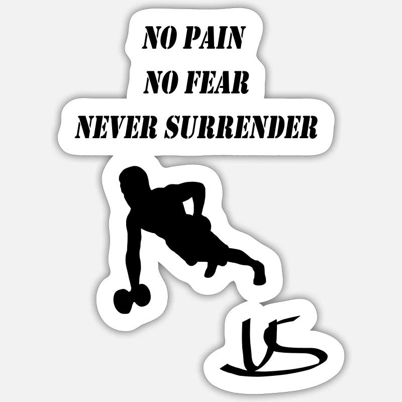Douleur peur abandon - Sticker taille S (10 x 10 cm) - blanc mat
