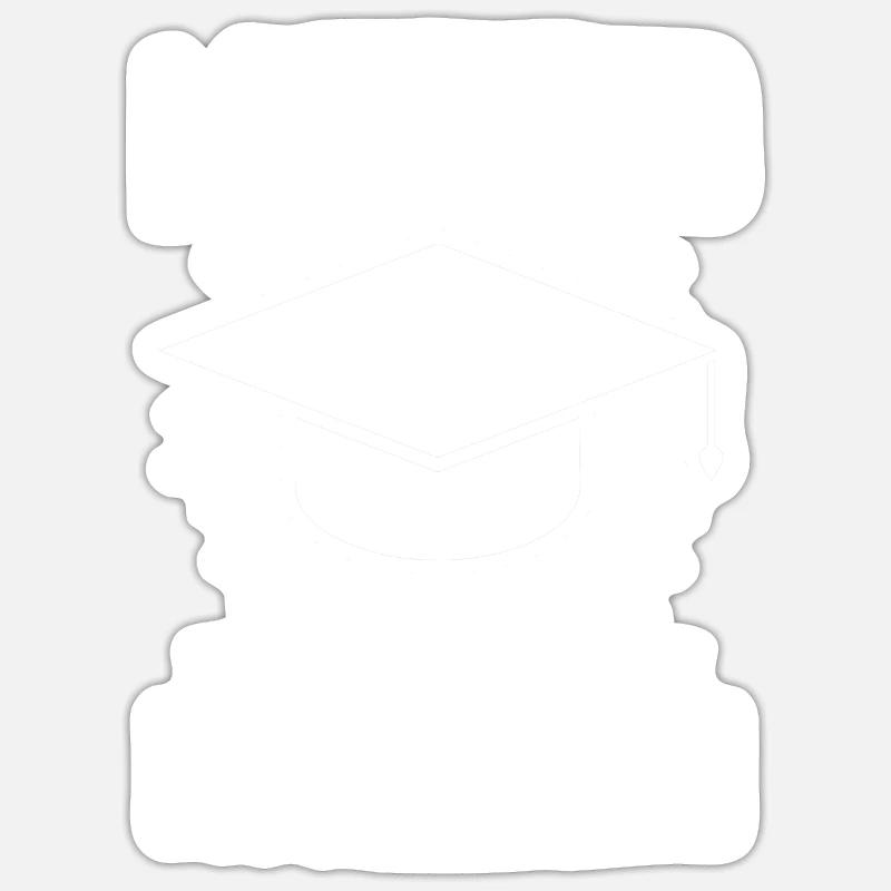 Dissertation Doktortitel Doktor Prüfung Geschenk - Sticker Größe S (10 x 10 cm) - Mattweiß