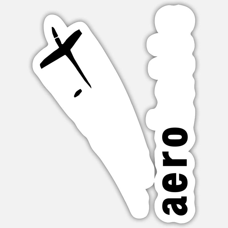 Glider Gliding Glider Glider Aerobatic Sticker size S (10 x 10 cm)