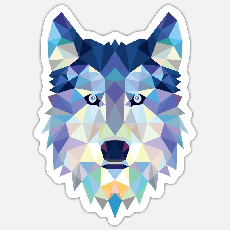Wolf Wolfskopf Graphic Pack Wolves Gift Idea Sticker size S (10 x 10 cm)
