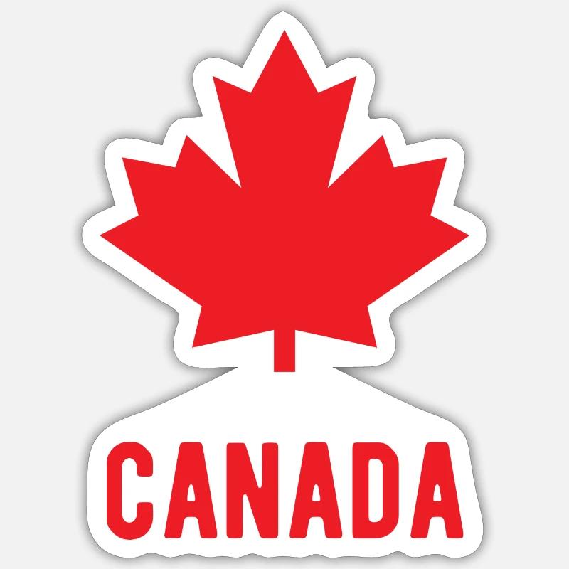 Feuille d’érable du Canada Sticker taille S (10 x 10 cm)