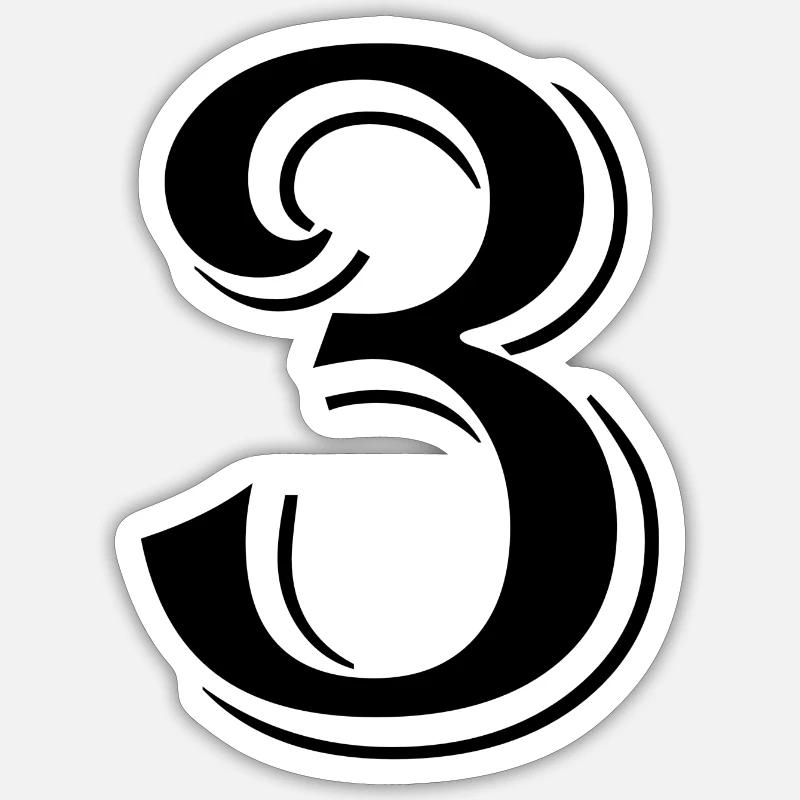 3 - Sticker taille S (10 x 10 cm) - blanc mat