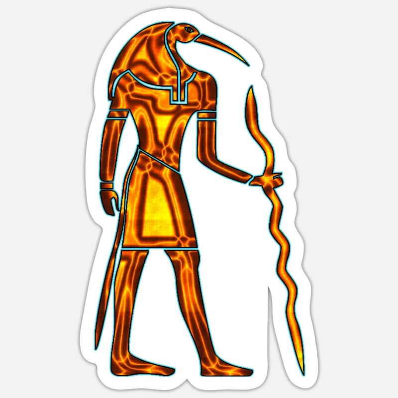 Egipt hieroglyphs - Sticker size S (10 x 10 cm) - white matte