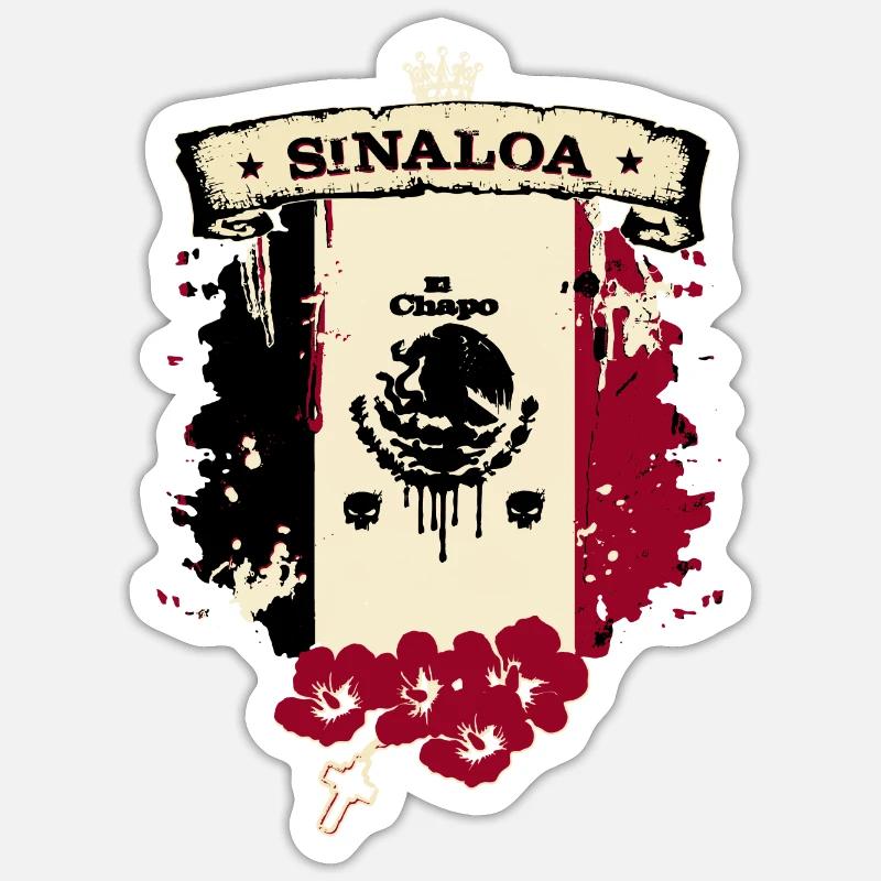 Sinaloa Mexico - Sticker size S (10 x 10 cm) - white matte