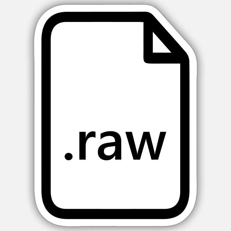 .raw Sticker size S (10 x 10 cm)