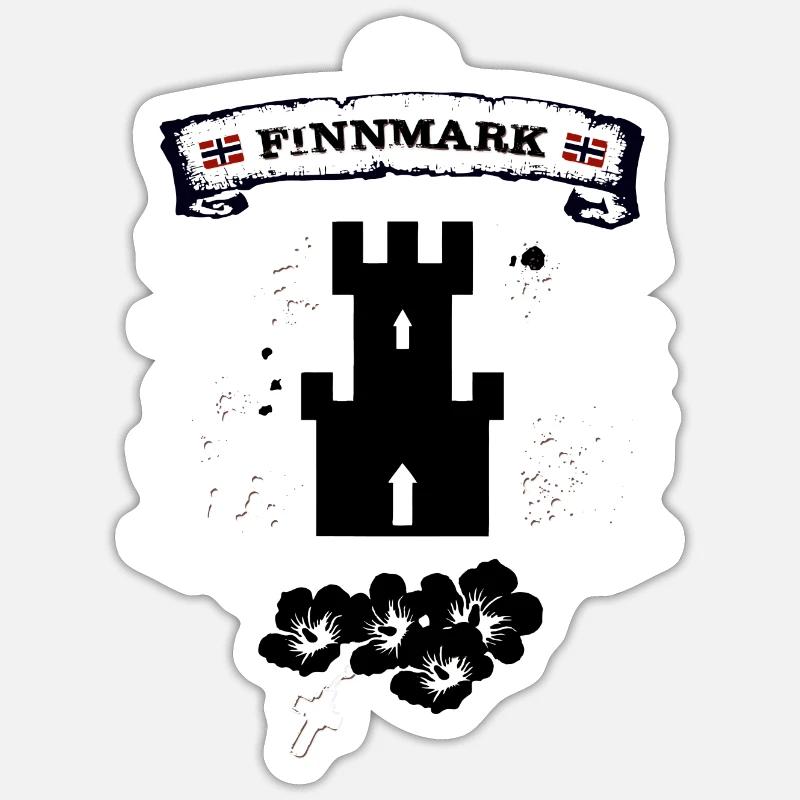 Finnmark - Sticker Größe S (10 x 10 cm) - Mattweiß