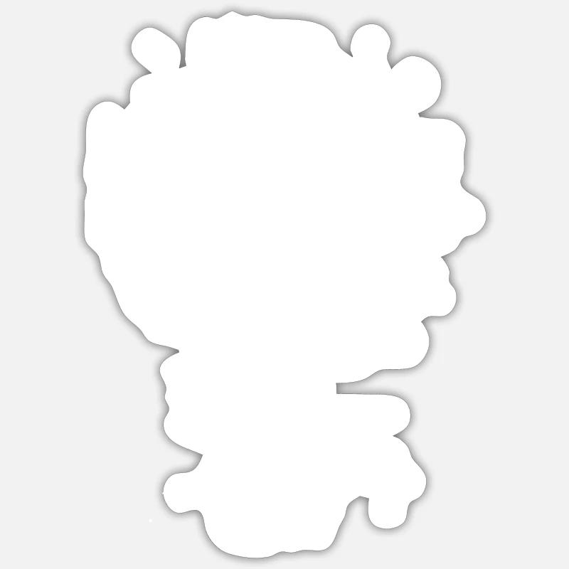 graffiti croix Sticker taille S (10 x 10 cm)