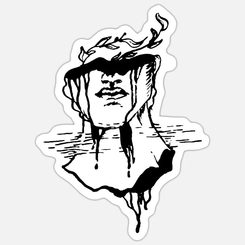 Head Sticker size S (10 x 10 cm)