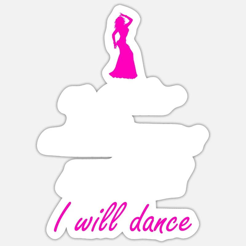 Danse du ventre danse danseuse danseuse du ventre Sticker taille S (10 x 10 cm)