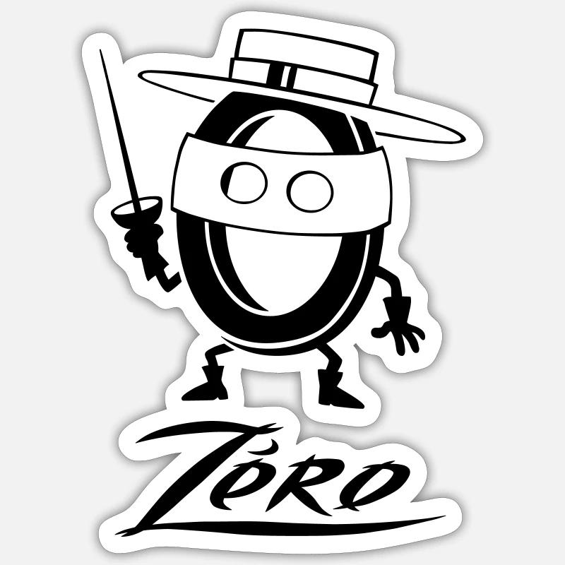 Super zero flex Sticker size S (10 x 10 cm)