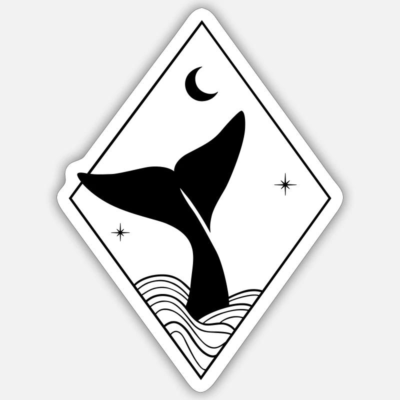 Nageoires Sticker taille S (10 x 10 cm)