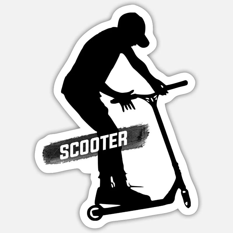 Freestyle-Roller - Sticker Größe S (10 x 10 cm) - Mattweiß