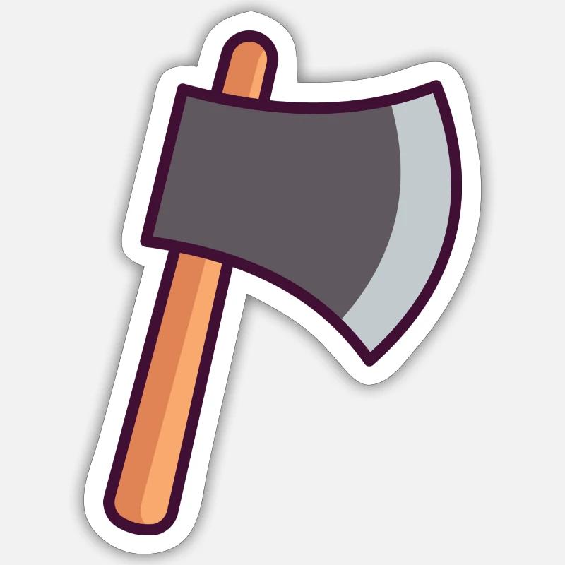 Hache Sticker taille S (10 x 10 cm)