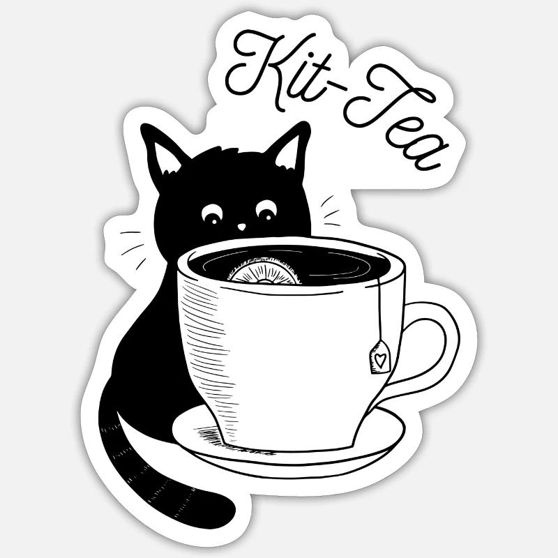 Kit Tea Sticker size S (10 x 10 cm)