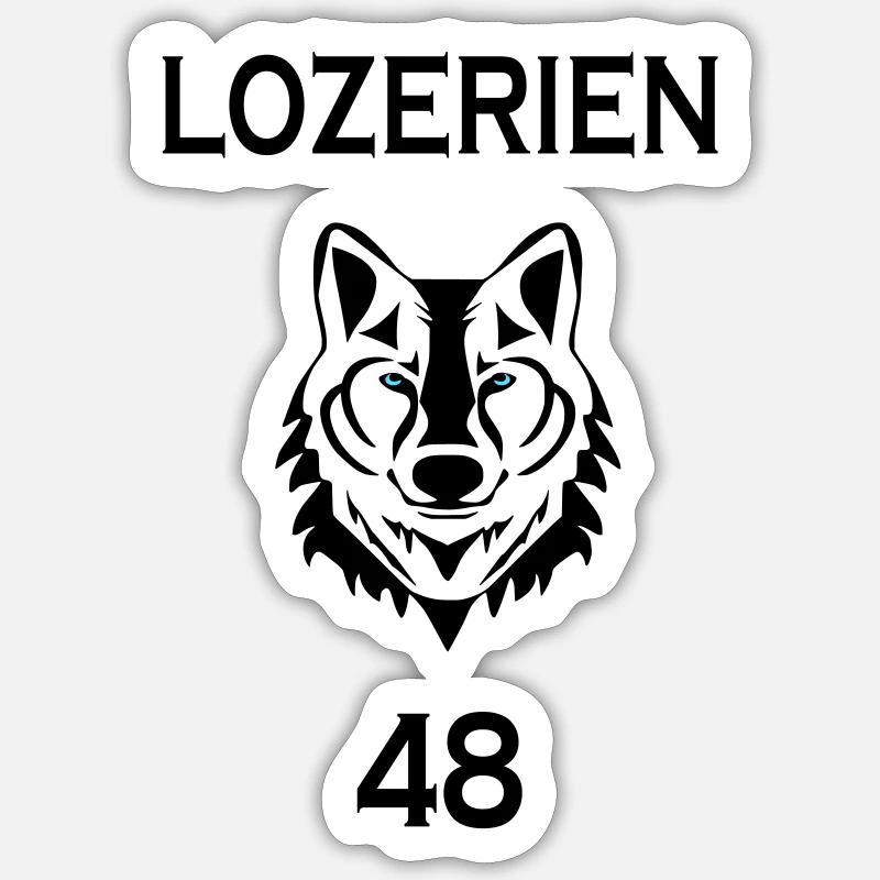 Lozerian - Sticker size S (10 x 10 cm) - white matte