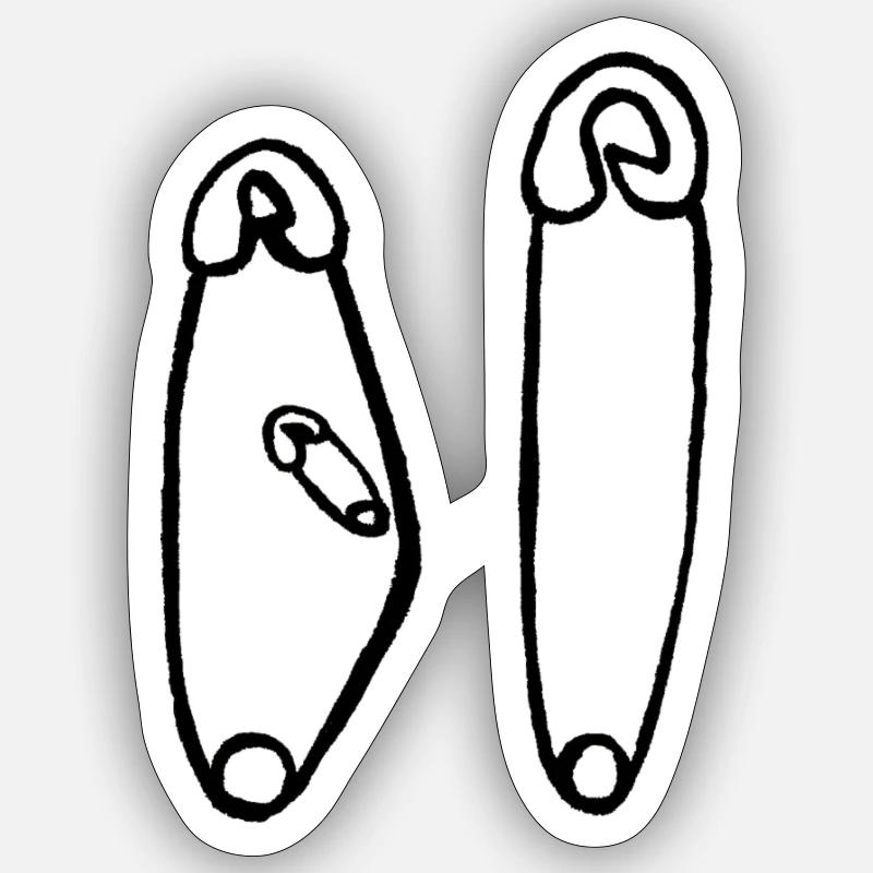 Épingles de sécurité grossesse Sticker taille S (10 x 10 cm)