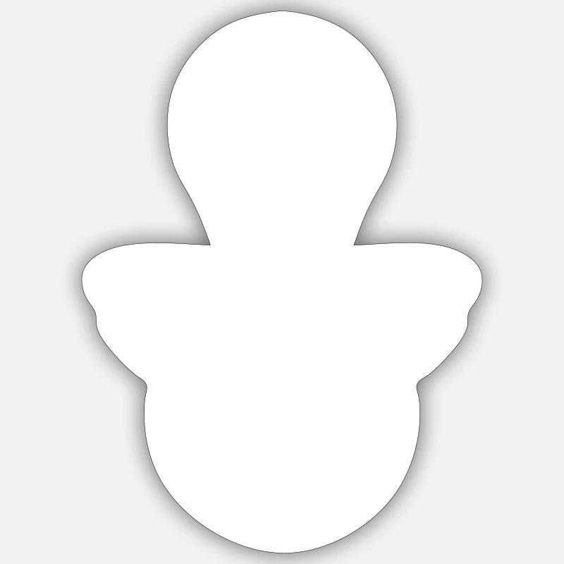 Pacifier Icon Icon - Sticker size S (10 x 10 cm) - white matte