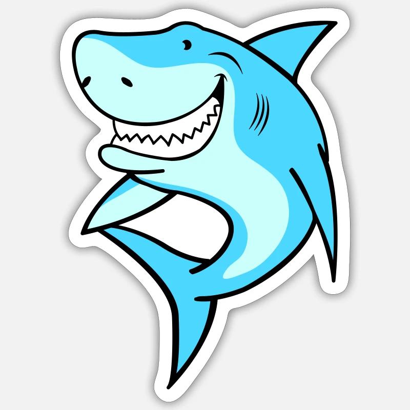 Hai Sticker Größe S (10 x 10 cm)