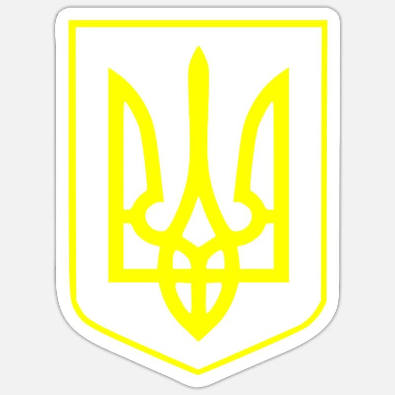 Ukraine - Sticker Größe S (10 x 10 cm) - Mattweiß