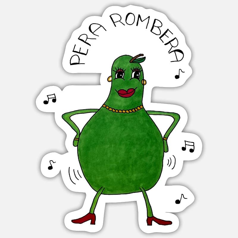 PeraRombera - Sticker Größe S (10 x 10 cm) - Mattweiß
