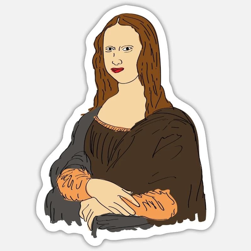 blehart 07 - Sticker size S (10 x 10 cm) - white matte