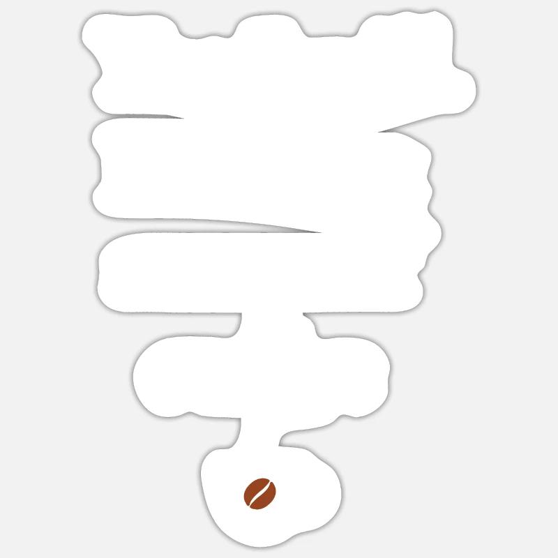 But first coffee - Sticker size S (10 x 10 cm) - white matte