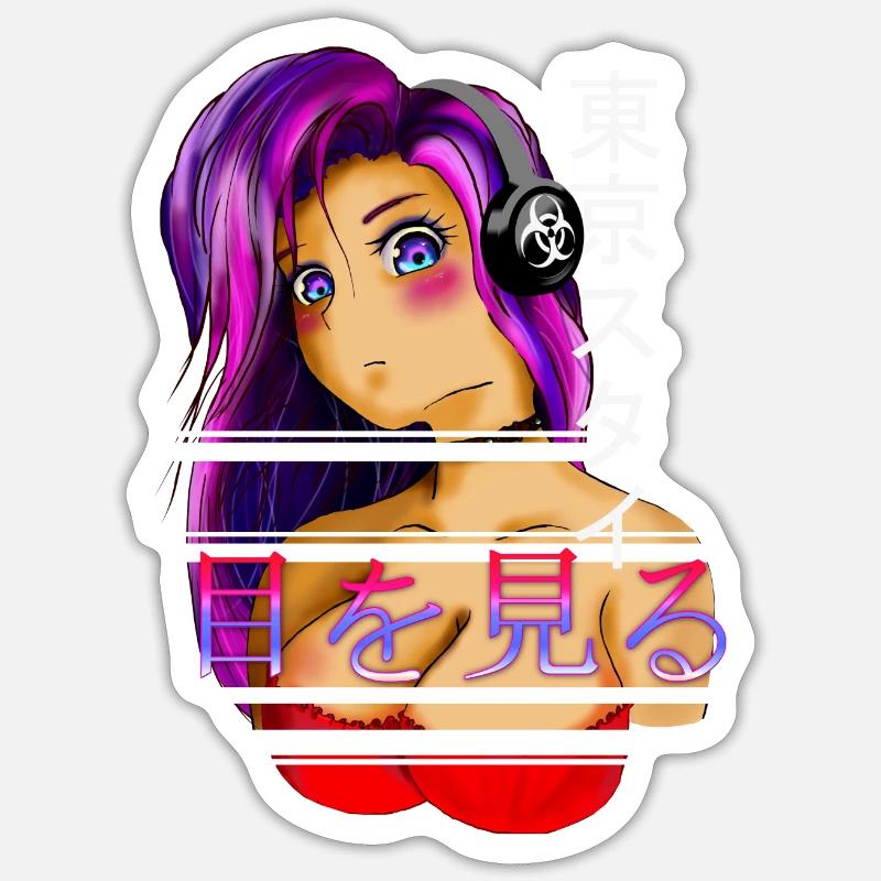 Rin - Sticker taille S (10 x 10 cm) - blanc mat