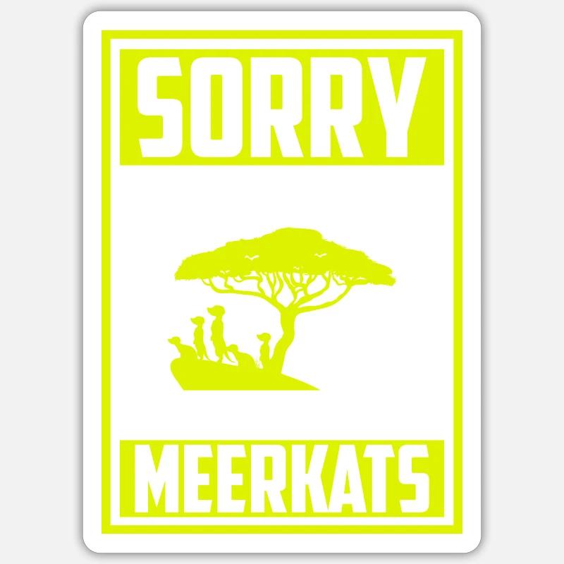 Erdmännchen Niedlich Süß Sticker Größe S (10 x 10 cm)