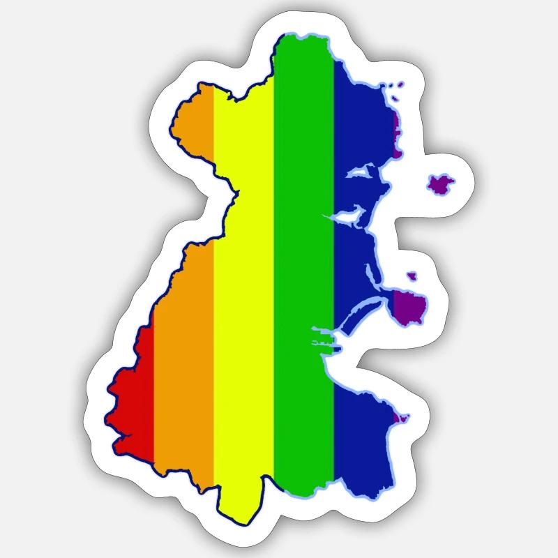 Dublin Pride - Sticker size S (10 x 10 cm) - white matte