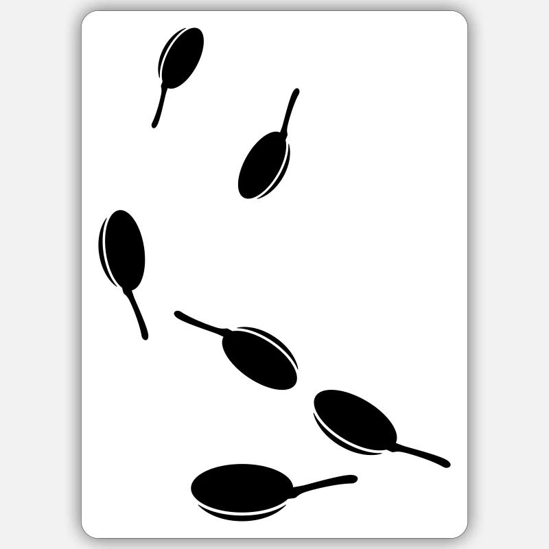Icône Pan - Sticker taille S (10 x 10 cm) - blanc mat