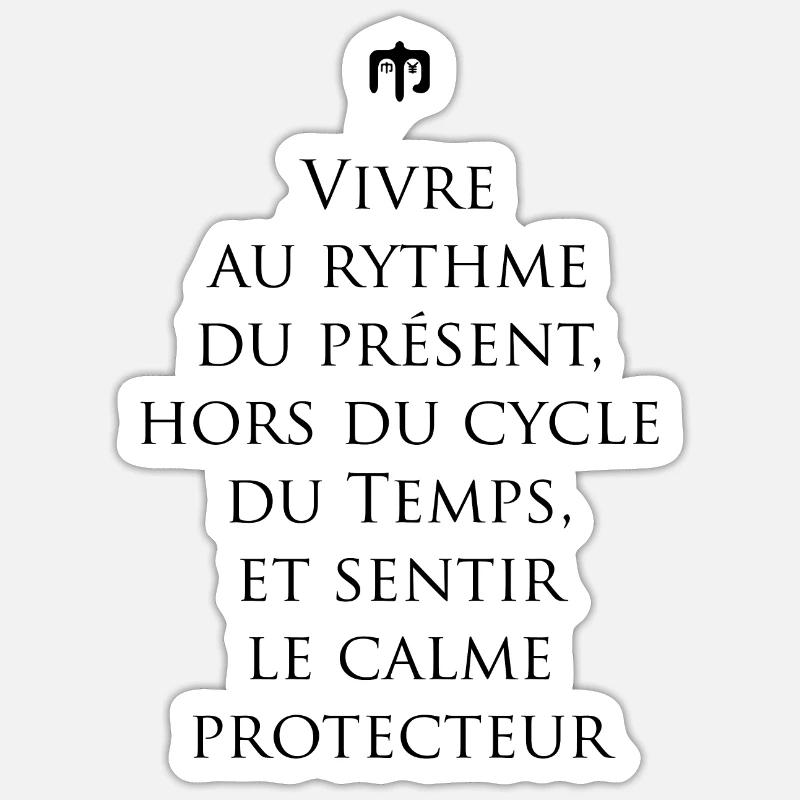 cycle - Sticker taille S (10 x 10 cm) - blanc mat