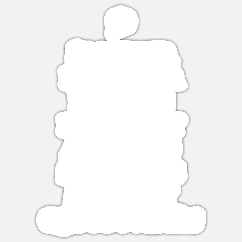houle wite - Sticker taille S (10 x 10 cm) - blanc mat