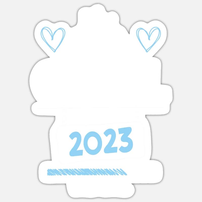 Onkel 2023 Loading - Sticker Größe S (10 x 10 cm) - Mattweiß