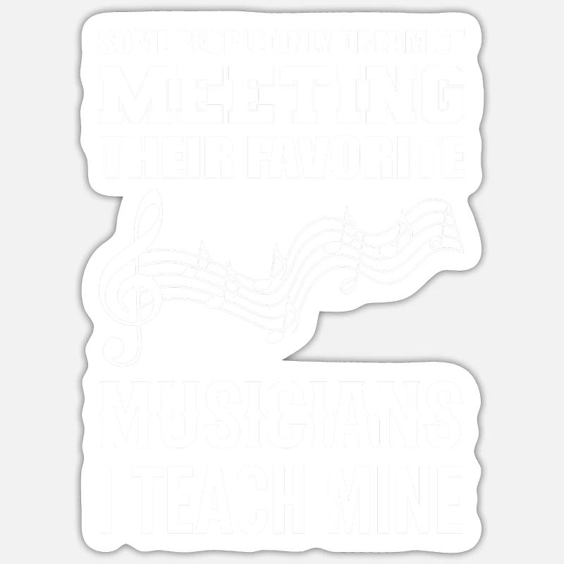 Ich unterrichte meine Dirigent Gift Sticker Größe S (10 x 10 cm)