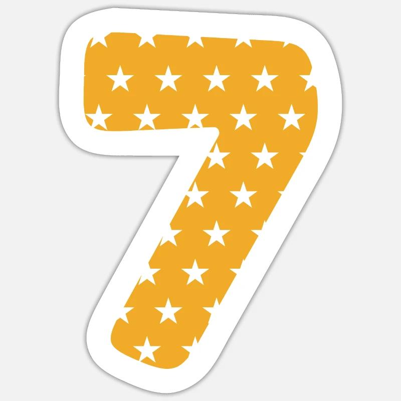 Sieben Sticker Größe S (10 x 10 cm)