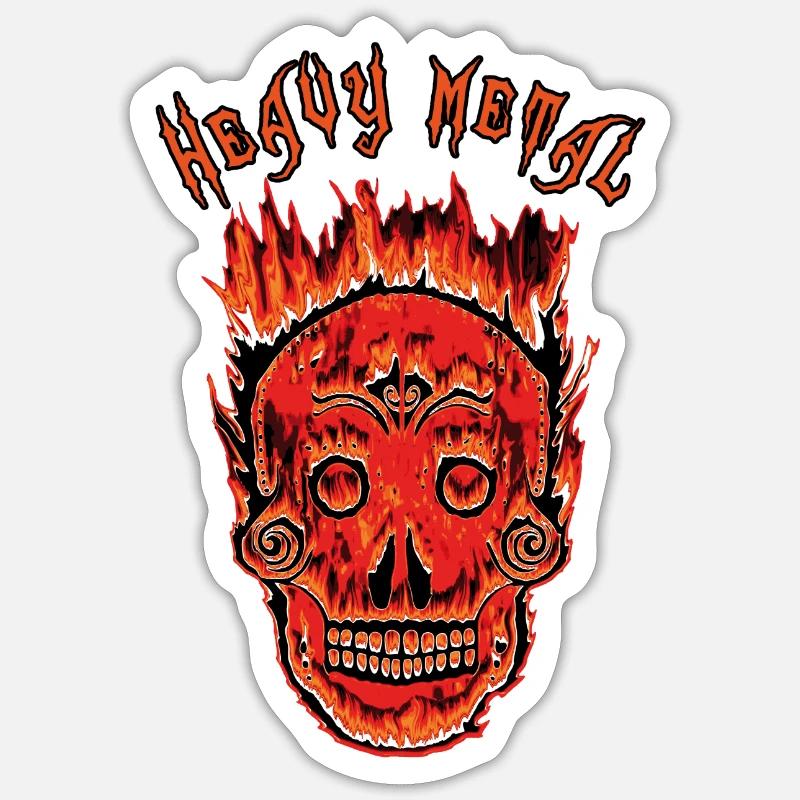 Metall 1 - Sticker Größe S (10 x 10 cm) - Mattweiß