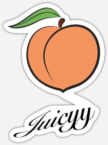 Juicyy - Sticker Größe S (10 x 10 cm) - Mattweiß