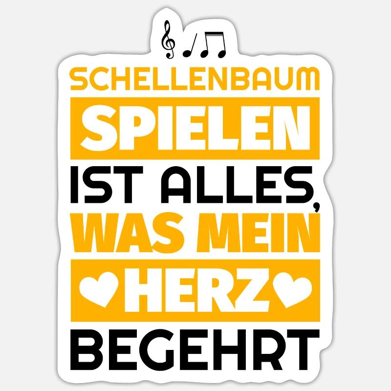 Schellenbaum Geschenke - Sticker Größe S (10 x 10 cm) - Mattweiß