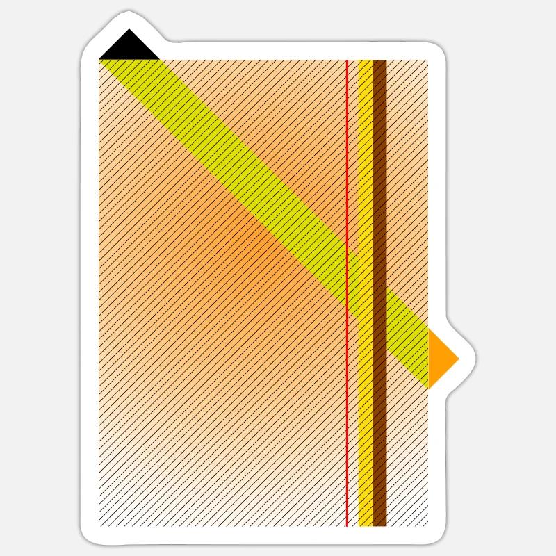 champ diagonal Sticker taille S (10 x 10 cm)