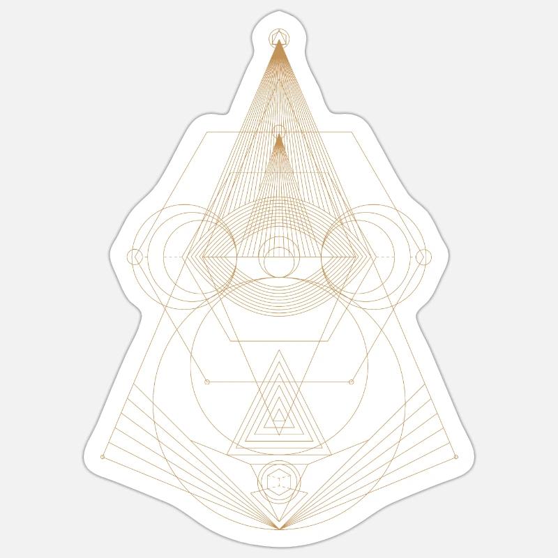 Conception de points abstraits Sticker taille S (10 x 10 cm)