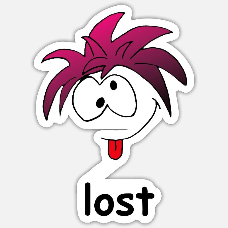 Comicgesicht Sticker Größe S (10 x 10 cm)