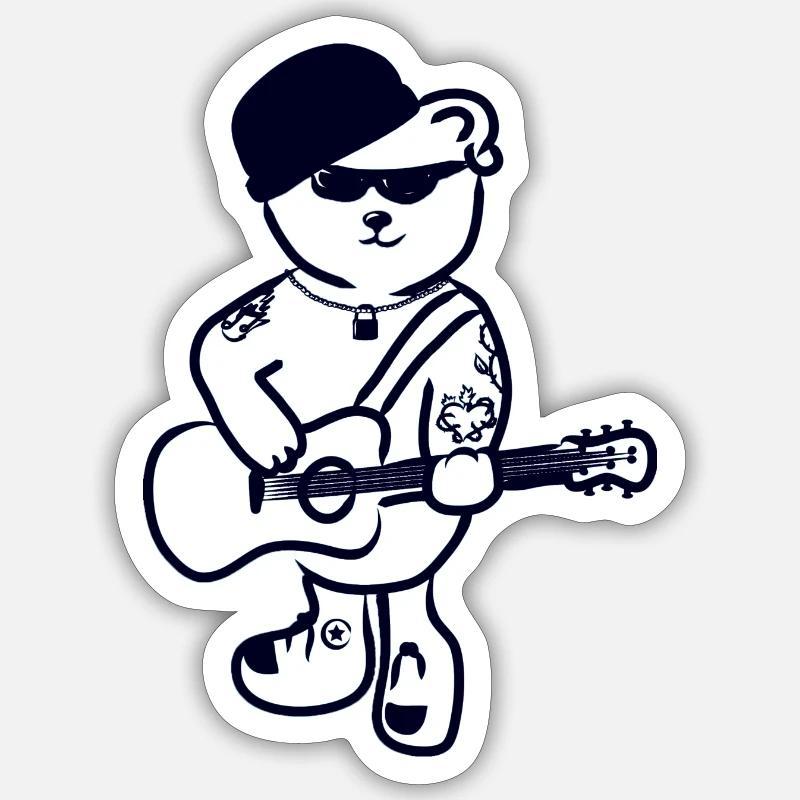 Manslayer Bear - Sticker size S (10 x 10 cm) - white matte