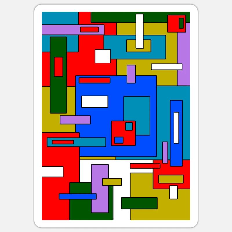Abstract geometry Sticker size S (10 x 10 cm)