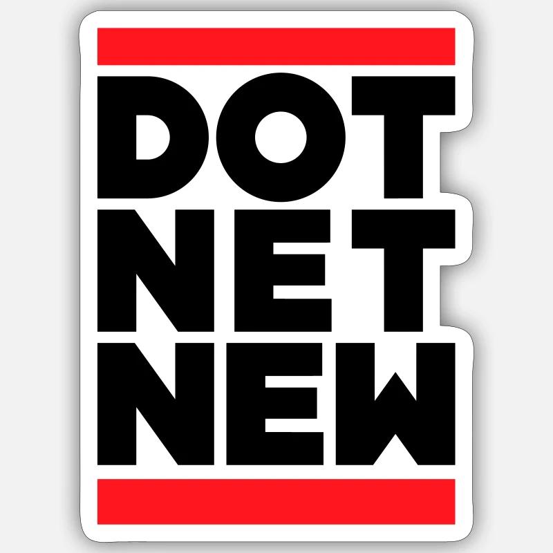 DOT NET NEW Sticker Größe S (10 x 10 cm)